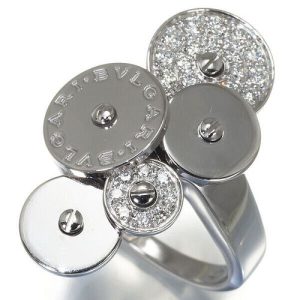 BVLGARI CICLADI DIAMOND 18K WHITE GOLD RING