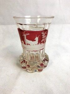 Bohemian engraved beaker