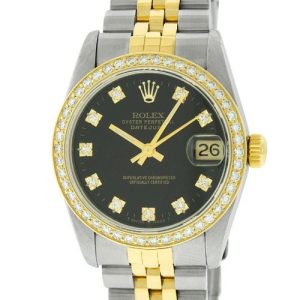 Rolex Mid-Size 31mm Datejust Watch SS/18K Yellow Gold