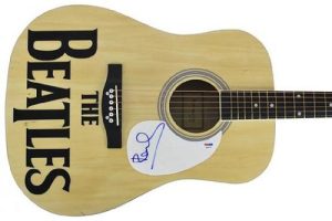 Paul McCartney The Beatles Signed Acoustic Guitar