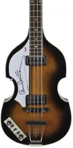 Paul McCartney Beatles Signed Left Handed Hofner Violin