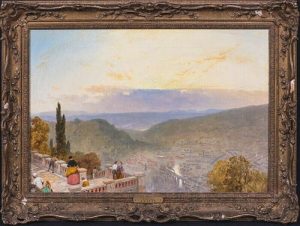 VIEW OF FLORENCE ITALY OIL PAINTING