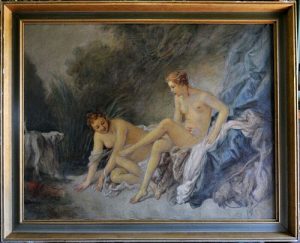 DIANA BATHING OIL PAINTING