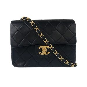 CHANEL MINI MATRASSE LEATHER SHOULDER BAG