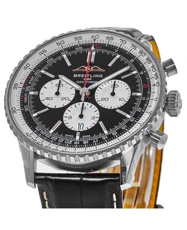 New Breitling Navitimer B01 Chronograph 46 Black Men’s Watch AB0137211B1P1